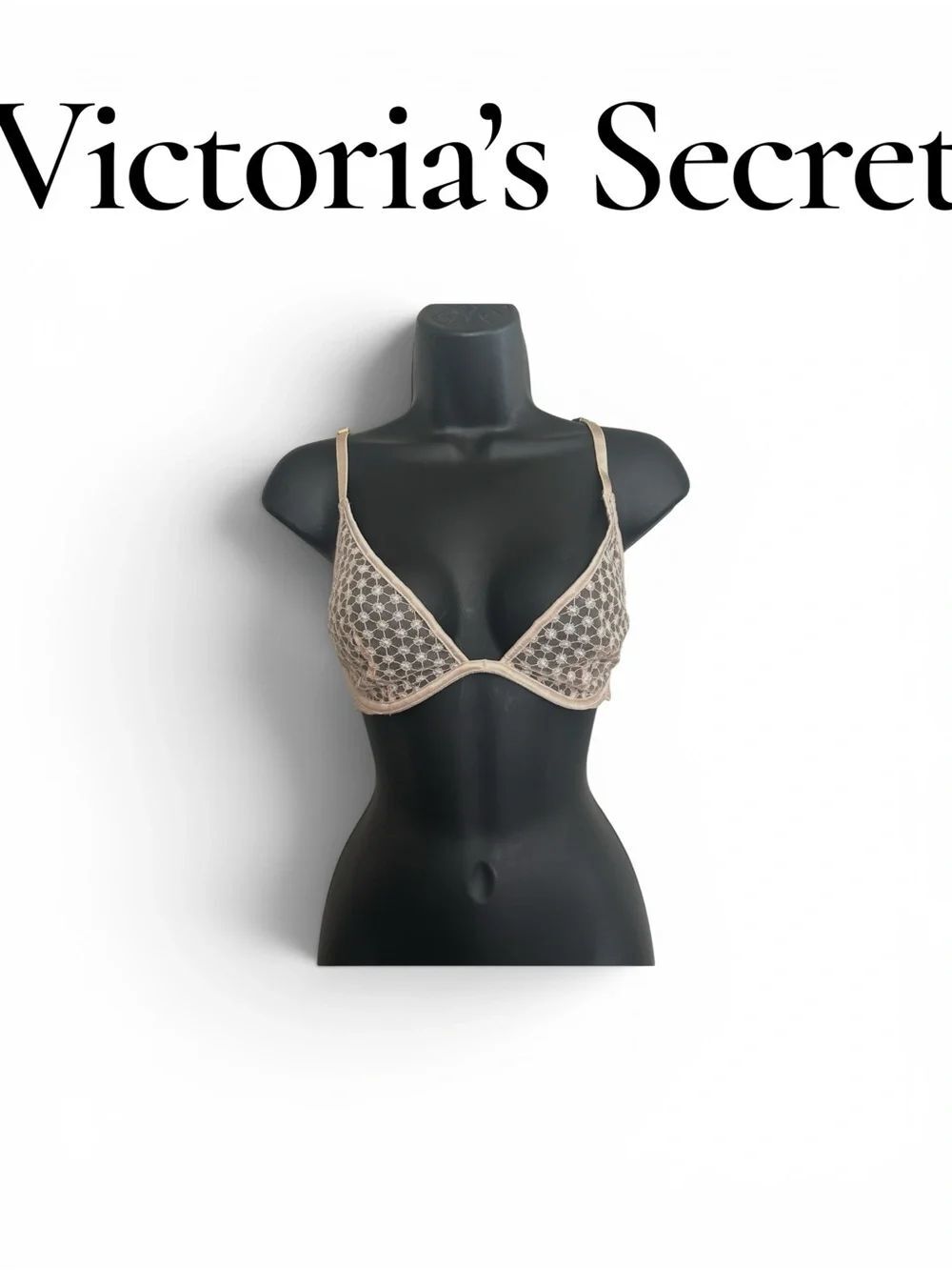 Victoria's Secret Beige Lace  Bralette 32 D